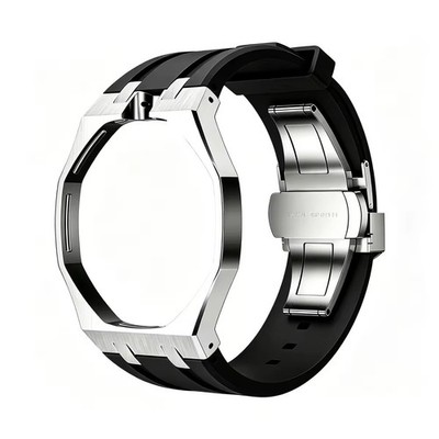 Armband Für AP X Swatch Royal Pop Uhr Edelstahl Strap Schwarz Black Top Qualität