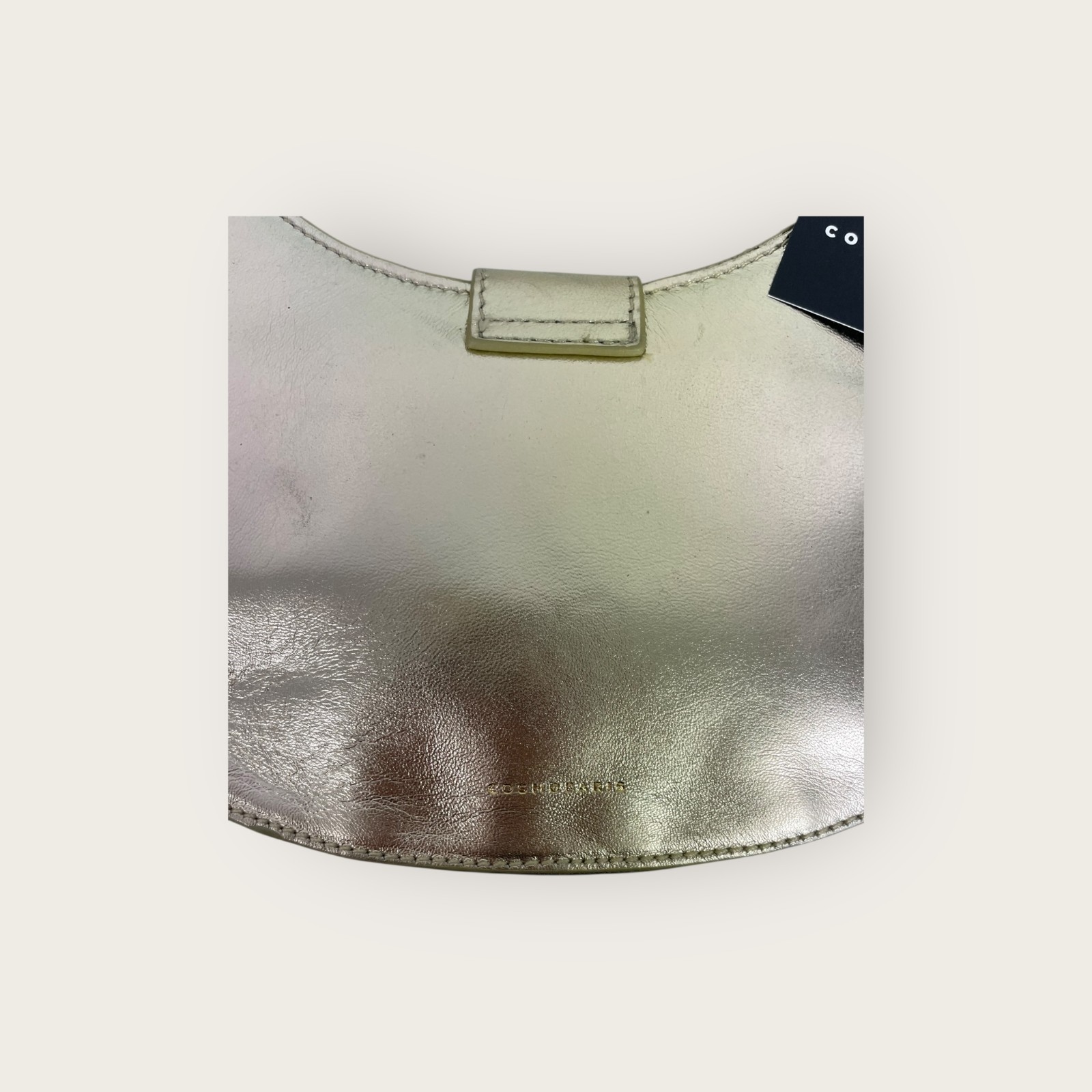 Borsa a mano Cosmoparis oro baguette foto 3
