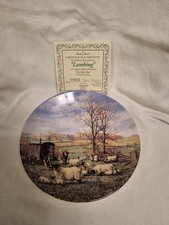 Danbury Mint Collector Plates 'Lambing From 'The Farm Year'