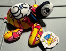 Luvvy Pop Art Soft 5  Sea Turtle Mini Bean Bag Plush Weighted Feet 12