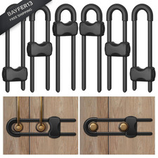Cabinet Locks Baby Proofing,Child Proof Locks,6 1, Black 6 pack 