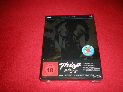 Thief-Der Einzelgänger-5 Disc Edition-Blu-ray + DVD-out of print-AUSVERKAUFT-NEU