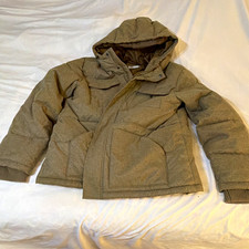 Old Navy Mens Brown Hooded Insulated Puffer J...