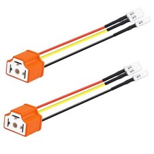 2 PCS H4 HB2 9003 Headlight Socket Wire Connector