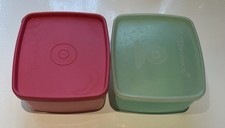 TUPPERWARE LOT DE 2 BOITES RECTANGULAIRES  VINTAGE EN TBE