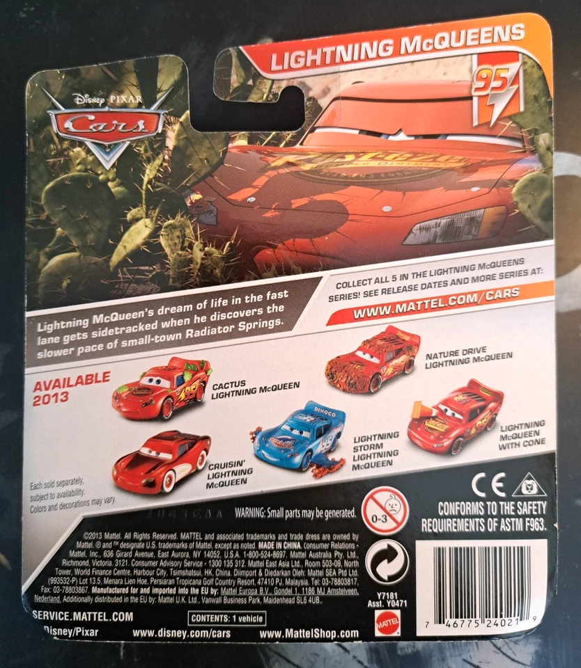 CARS - NATURE DRIVE LIGHTNING McQUEEN (SAETTA) - Mattel Disney Pixar - Immagine 2 di 2