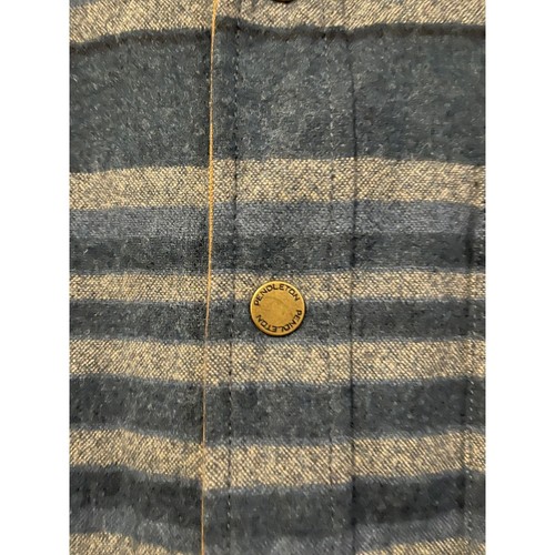 PENDLETON Reversible 100% Wool Blend Quilted Coat Jacket Men's Size M Blue/Khaki - Picture 13 of 15