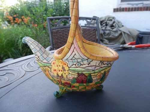 Jim Shore Cornucopia 2007 “Basket Of Plenty” 4 piezas de fruta - Imagen 4 de 11