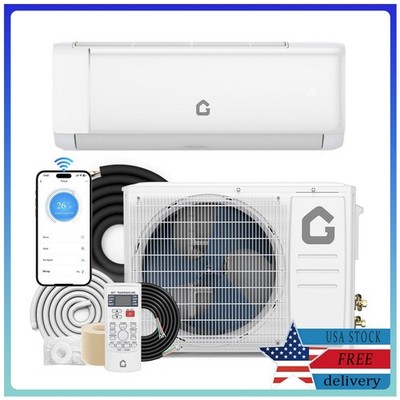 Efficient 9000 BTU SEER2 18.5 Mini Split Air Conditioning/Heating System 230V