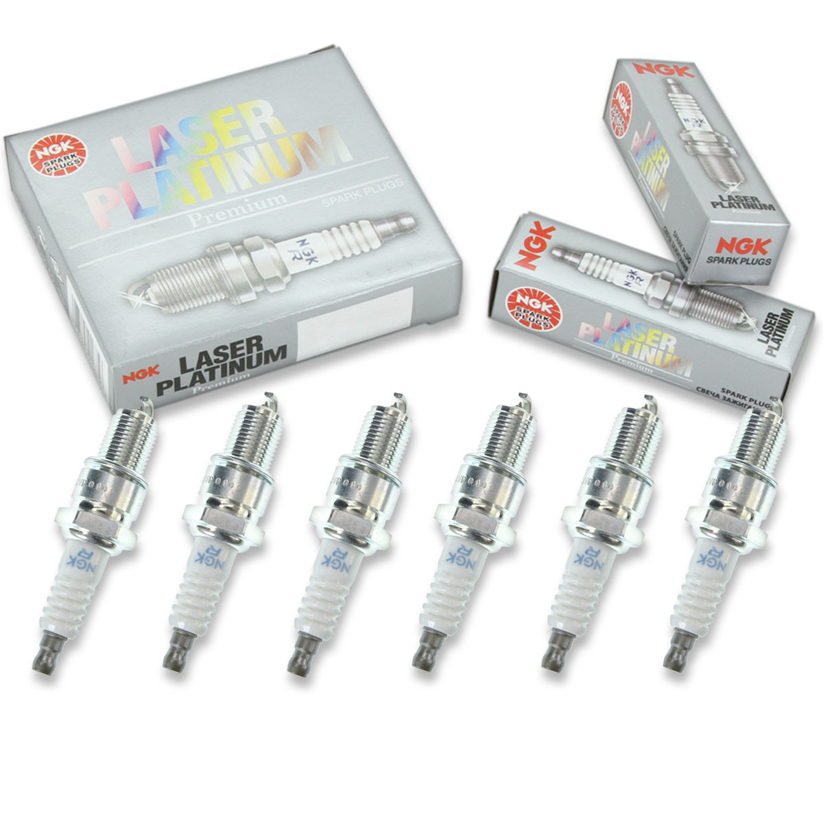 6 pcs NGK Laser Platinum Spark Plugs for 1990-1991 Chrysler TC Maserati 3.0L zh