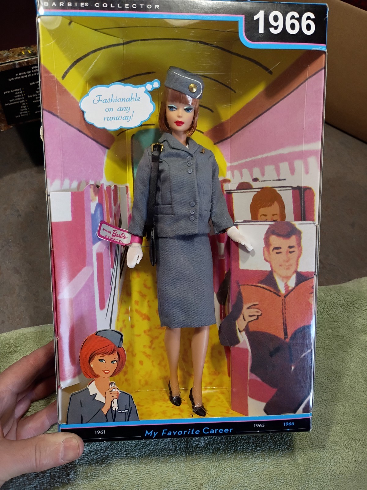 Barbie My Favorite Career 1966 Stewardess new in box airline