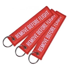 Remove Before Flight Keychain 3-Pack ***FAST USA SHIPPING***