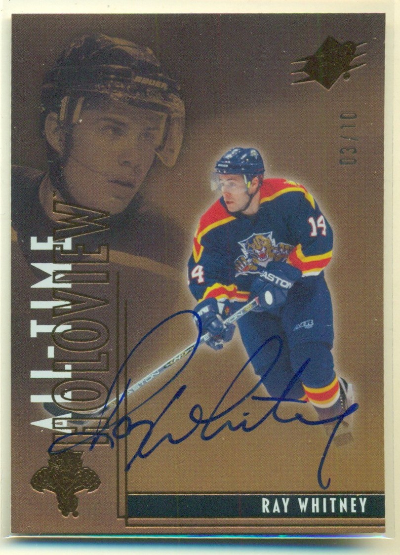 2025-26 Upper Deck SPX All-Time Holoview RAY WHITNEY Auto 03/10 Panthers