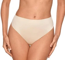 MIRACLESUIT Women's Light Shaping Thong Seamless Panty Underwear Warm Beige M
