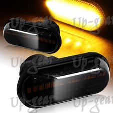 Smoke Lens Amber Led Turn Signal Side Marker Lights For 1997-2001 Honda Prelude