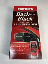 MOTHERS BACK TO BLACK HEAVY DUTY TRIM CLEANER RESTORER - VINYL PLASTIC NEW