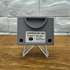 N64 Controller Pak NUS-004 OEM Official Nintendo 64 Memory Card Tested & Working