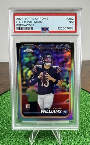 2024 Topps Chrome - Caleb Williams Rookie Refractor PSA 7 #202 Bears (RC)
