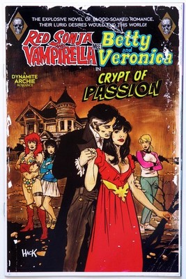 Red Sonja Vampirella meet Betty Veronica #9 Hack Variant B - Dynamite - Chu -