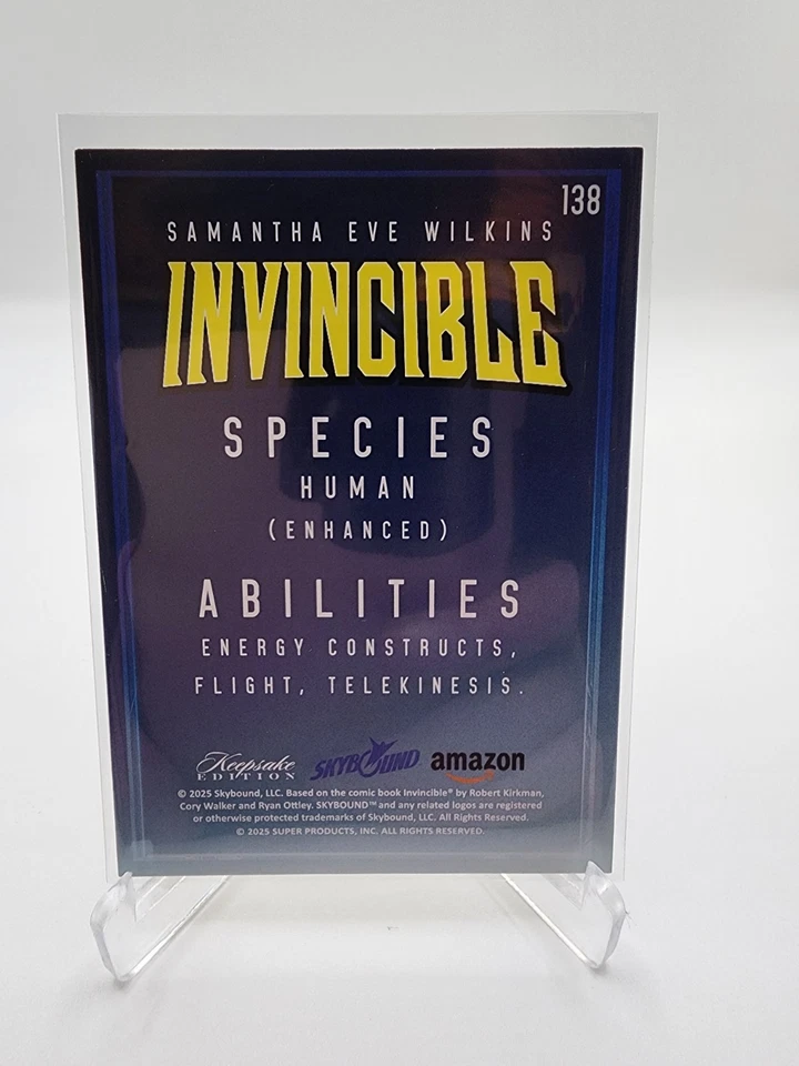 2025 Keepsake Invincible Samantha Eve Wilkins Red /100 #138 - Image 2 of 2