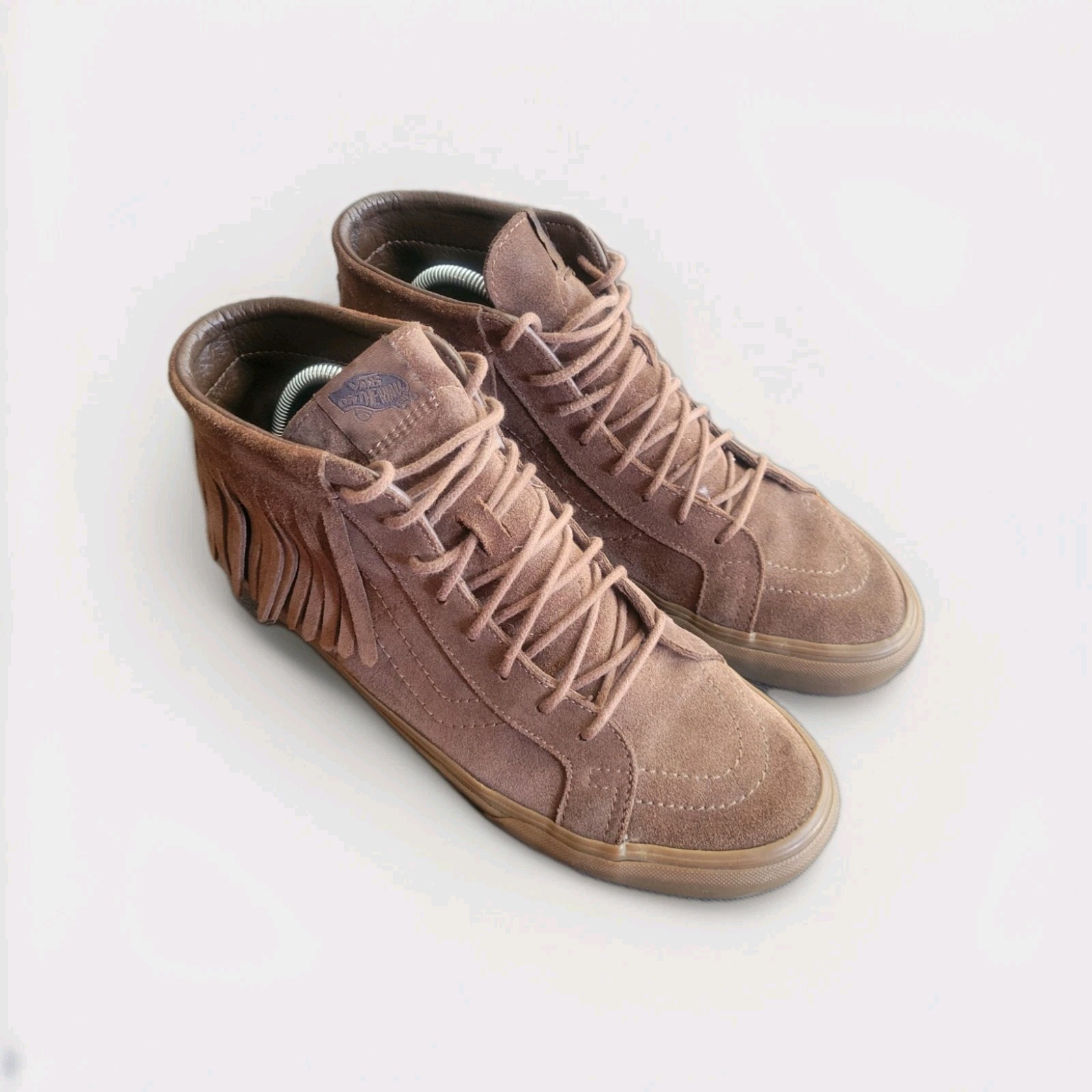 Vans Unisex Brown Suede Sneakers Ankle Boots Skate High-Top Shoes US M 9.5 W 11