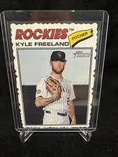 2026 Topps Heritage Kyle Freeland #92 Deckle Edge Die Cut SP Rockies