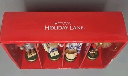 Macys Holiday Lane Wizard of Oz Nutcracker Christmas Ornaments Set of 4 Open Box - Picture 2 of 7