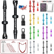 Pair Presta Tubeless Valve Stems 40/44/55/60/65/80/100mm Removable fit MTB Road