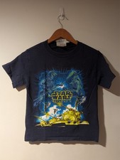 Vintage 90s Star Wars Episode 1 Phantom Menace Battle Scene T Shirt Boys Small