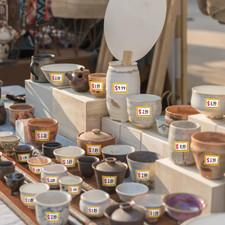 210 pcs Garage Sale Price Stickers, Removable Yard Sales Price Stickers, Wate...