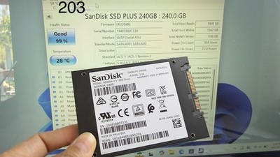 SanDisk Plus 240GB  SDSSDA SDSSDA-240G 2.5'' health 99%