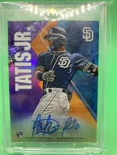 2019 Topps Fire Fernando Tatis Jr. RC Rookie Purple Parallel Auto #/50