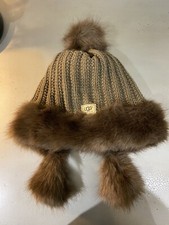 Ugg Knit Faux Fur Winter Hat