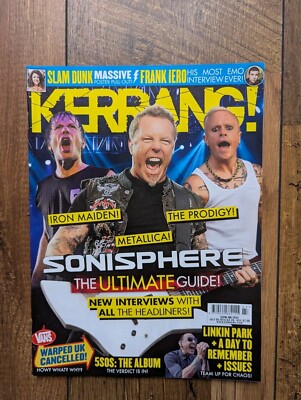 Kerrang! 1524 Iron Maiden, Metallica, The Prodigy, Sonisphere 2014, Frank Iero