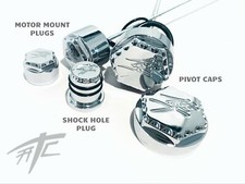 HAYABUSA DIAMOND CUT KANJI ENGRAVED CHROME FRAME PLUG KIT 2006 SUZUKI HAYABUSA