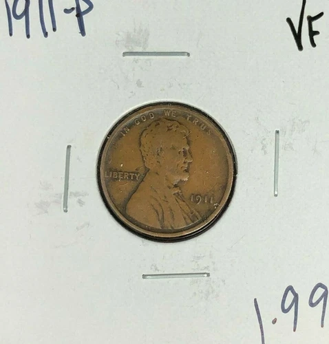 1911-P LINCOLN WHEAT CENT ~ VF ~NICE COIN~
