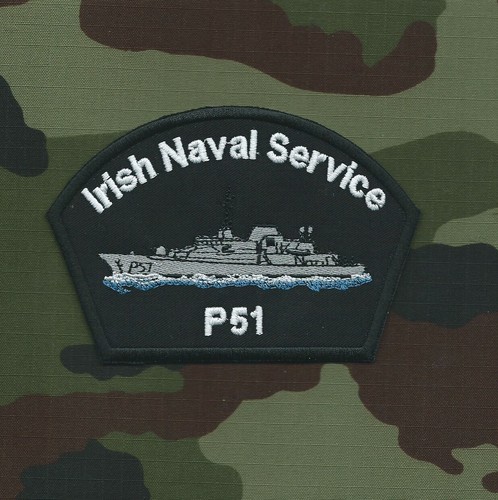 Irish Naval Service Embroidered Patch Irish Military LÉ Róisín P51 - Picture 2 of 5