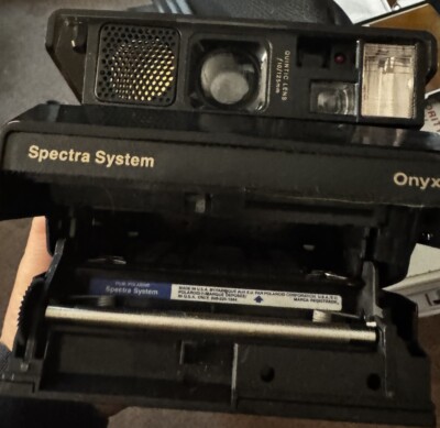 POLAROID CAMERA SPECTRA SYSTEM ONYX UNTESTED Packs Of Film Read Ad