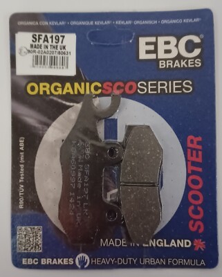 EBC Organisch Hintere Bremsbeläge (1 Satz) Für Kymco Jetix 125 (2010 Zu 2015)