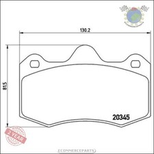 Kit Plaquettes Brembo Avant pour LOTUS EXIGE EVORA MORGAN AEROMAX PLUS AERO REN