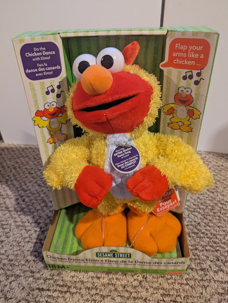 ELMO  puppy ☆rich in CHICKEN☆ Sesame Street Chicken Dance Elmo Animated Plush Toy, 13-inch