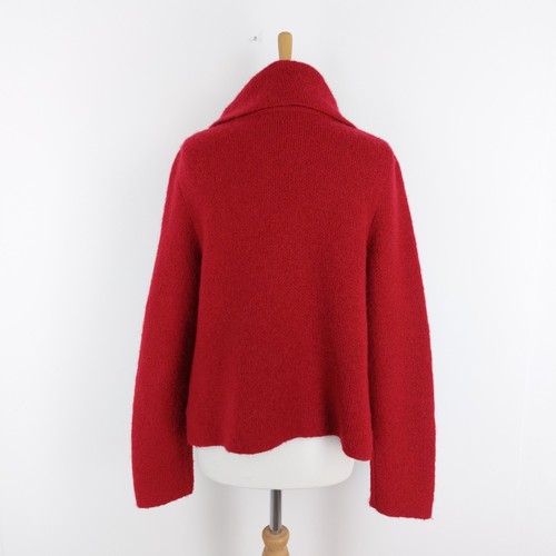 Giacca cardigan Adrienne Vittadini taglia XL (veste 16) rosso 25% lana stile avvolgente - Foto 8 di 11
