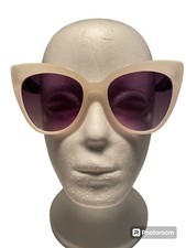 Vintage 1930s Style Sunglasses Beige /Tortoise Frames