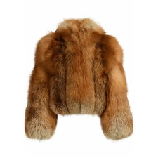Short Luxury Women 100 Real Red Fox Fur Coat Natural Fur Jacket Warm Outwear