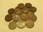 1/2 ROLL OF 1933 D LINCOLN WHEAT CENTS FROM PENNY COLLECTION LOT SET COINS
