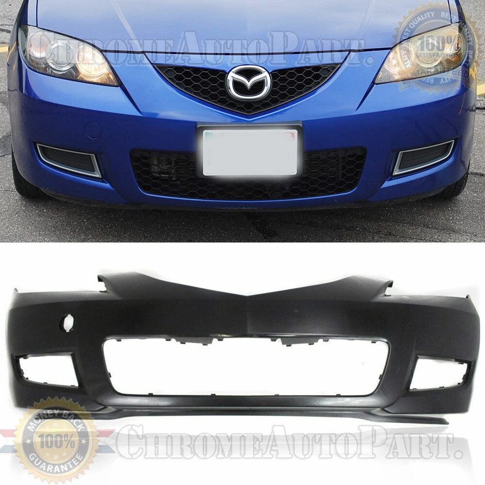 New Primered Front Bumper Cover Fascia For 2007 2008 2009 Mazda 3
