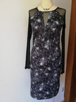Schwarz-graues KLEID ''M BY SOUITOS'' Gr. 38 / M / Cocktailkleid NEU!