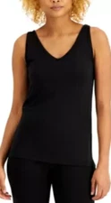 Alfani Womens Size XXL Ultra Soft Modal Sleep Pajama Tank Top Classic Black 1850