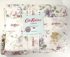 Cath Kidston London Pembroke Rose QUEEN Size Cotton Quilt - 90" X 90"