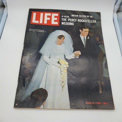 Life Magazine April 14 1967 Sharon Percy John D Rockefeller Wedding Britain Oil